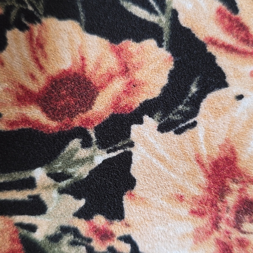 Chapter One Floral Print Black Pants With Pockets - Picture 6 of 6